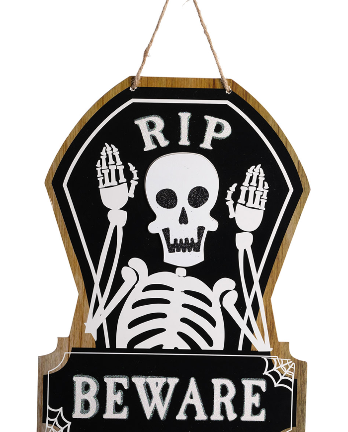 Decorazione d'appendere rip in MDF h.cm.35 ca. con cartellino/etichetta