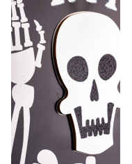 Decorazione d'appendere rip in MDF h.cm.35 ca. con cartellino/etichetta