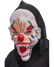 Soft pvc mask with red nose and clown make-up, but monster's Soft pvc mask with red nose and clown make-up, but monster's
