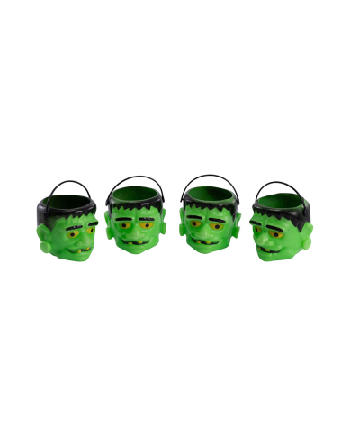 4 paniers Franky, hauteur 6 cm environ dans un sachet avec carte d’en-tête