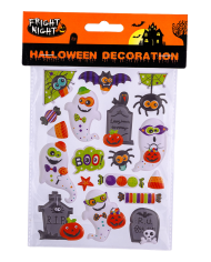 Ghosts stickers folder in bag on card
