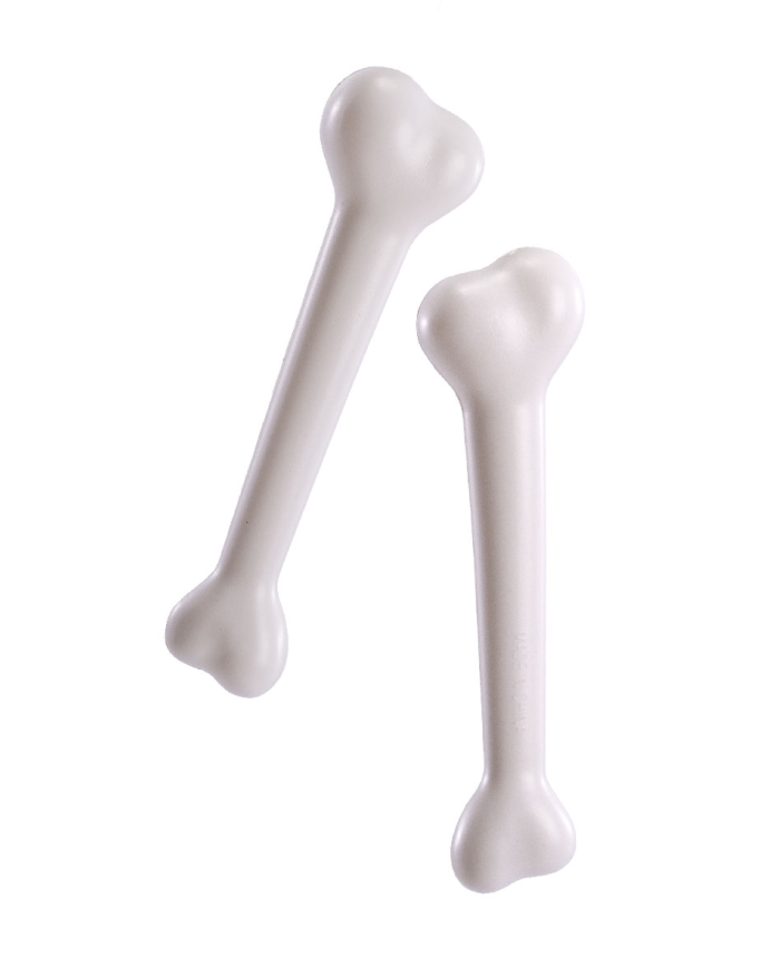 2 Knochen H. ca. 22 cm in Beutel mit Aufhänger