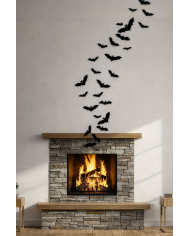 Paper bat decorations in pbh