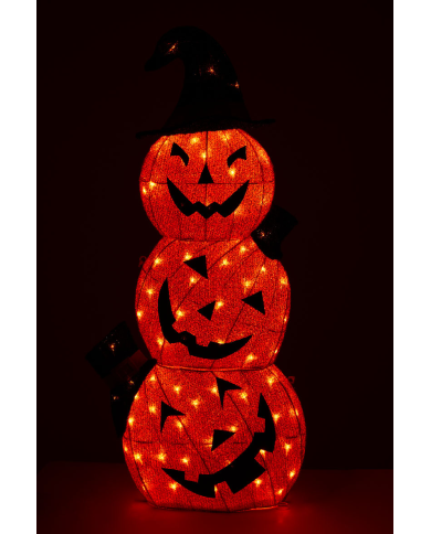 Calabacitas luminosas con sombrero de unos 102 cm. de alto (220 voltios) uso exterior en bolsa