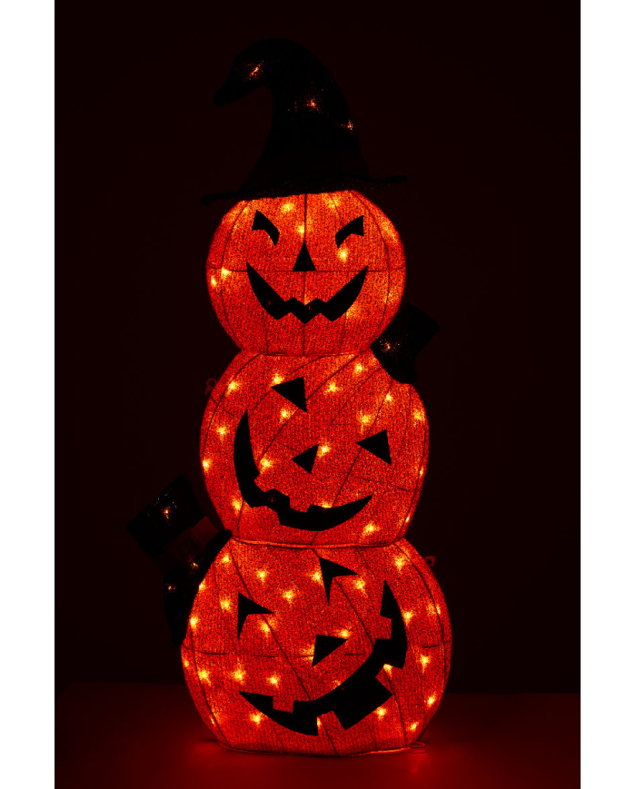 Light-up pumpkins with hat h.cm.102 (220 volt) outdoor use in bag