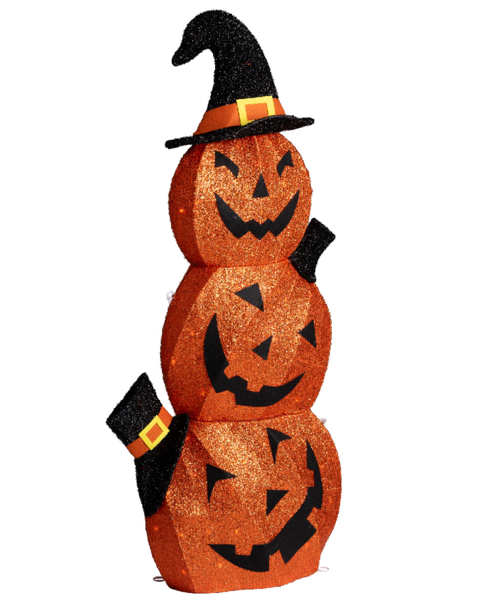 Light-up pumpkins with hat h.cm.102 (220 volt) outdoor use in bag