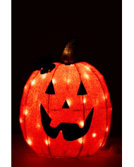 Light-up pumpkins with hat h.cm.46 (220 volt) outdoor use in bag