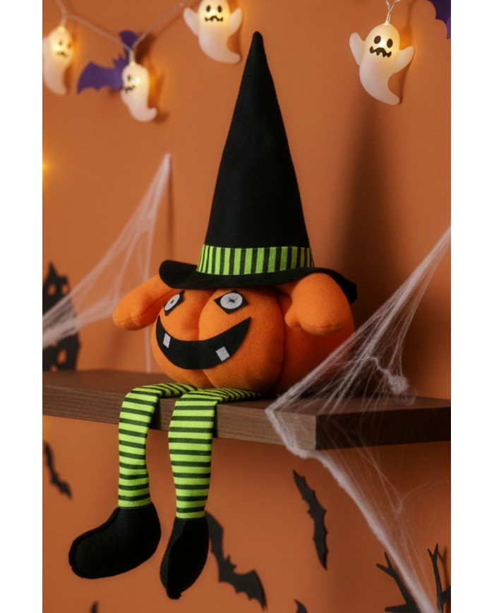 Soft fabric pumpkin h.cm.64 with hangtag/label