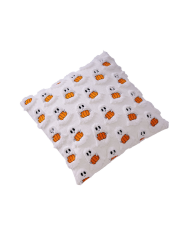 Housse de coussin en tissu avec fantômes, hauteur 45x45 cm environ avec étiquette volante/étiquette
