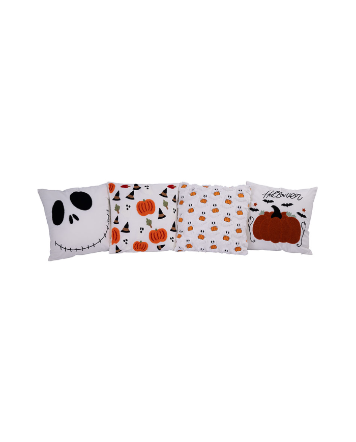 Fabric pillow cover with ghost pattern h.cm.45x45 with hangtag/label