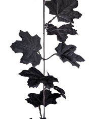 Sarta vertical con hojas negras de unos 190 cm. de largo en bolsa