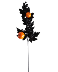 Bouquet floral Halloween sur tige, hauteur 68 cm environ avec étiquette volante/étiquette