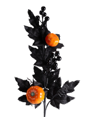 Halloween-Blumenstrauß am Stiel H. ca. 68 cm mit Pappschild/Etikett