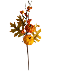 Autumn flower branch cm. 30 with label