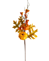 Herbst-Blumenstrauß am Stiel H. ca. 54 cm mit Pappschild/Etikett