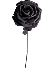 Rose noire géante en EVA diamètre 40 cm hauteur 100 cm environ avec étiquette volante/étiquette