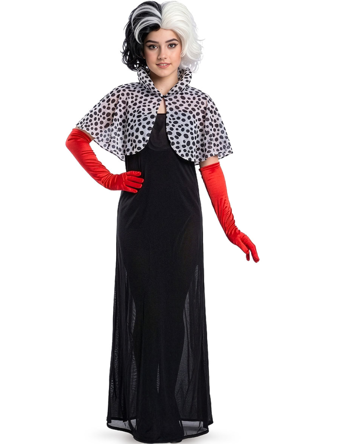 Costume Crudelia tg.VIII in busta con gancio