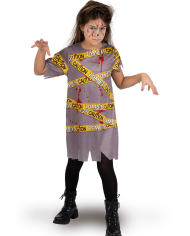 Caution Zombie Girl-Kostüm Gr. VIII in Beutel mit Haken