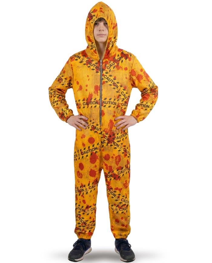 Costume horror con cappuccio tg.VIII in busta con gancio