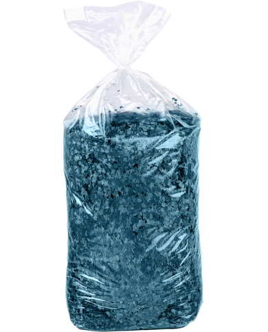 Bolsa de confeti azules aprox. 10 kg, con etiqueta colgante/etiqueta