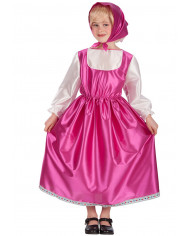 Satin dress with headpiece