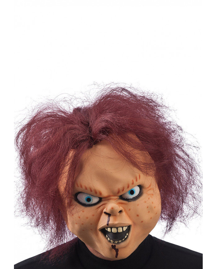 Horror Doll Latex Mask W/Header