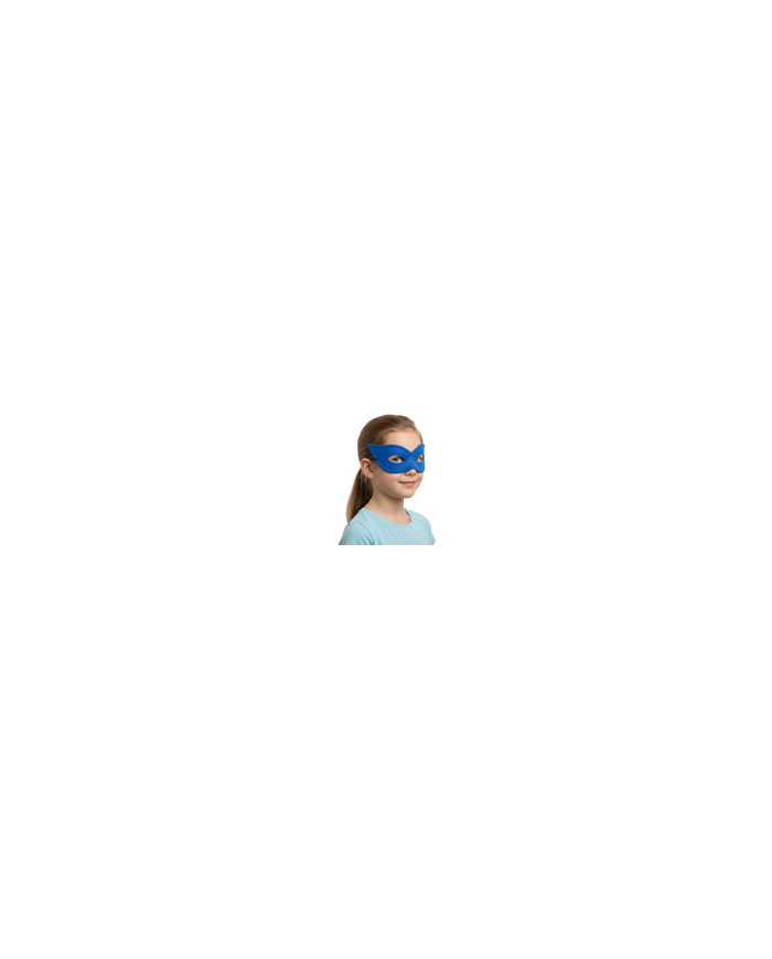 Maske aus Satin versch. Farben mit Pappschild/Etikett