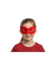 Maschera in raso col.ass. con cartellino/etichetta