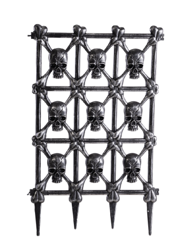 Valla con piquetas de plástico de unos 71x46 cm. de alto con etiqueta colgante/etiqueta