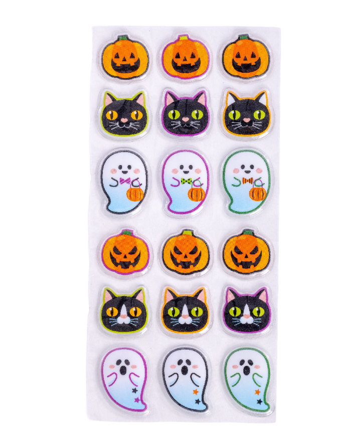 Cartella stickers puffy in busta su cartoncino