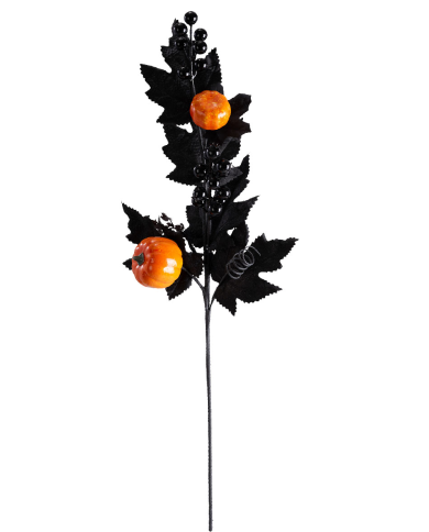 Bouquet floral Halloween sur tige, hauteur 68 cm environ avec étiquette volante/étiquette