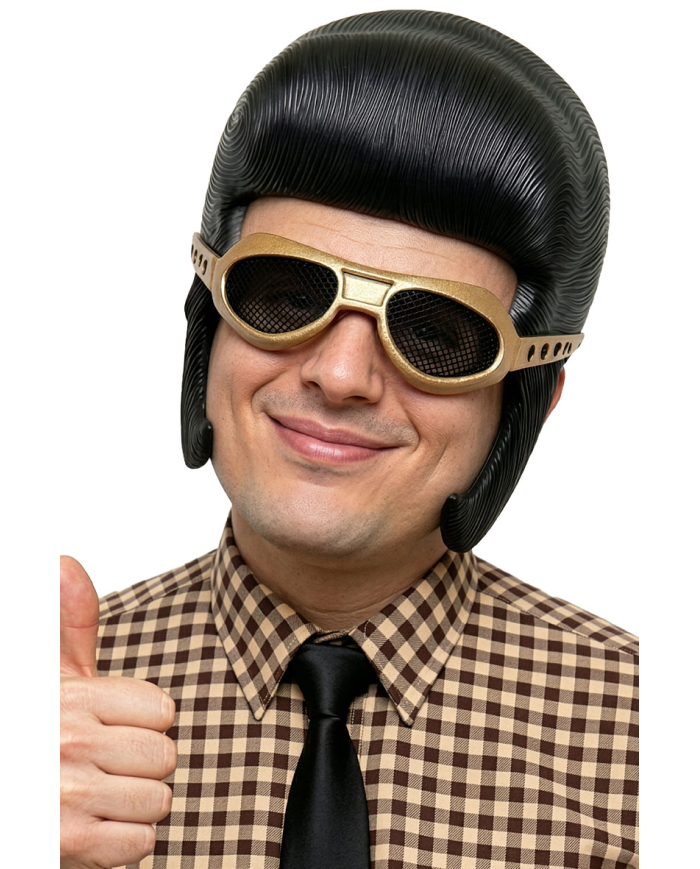 MÁSCARA DE TONY CON GAFAS DE LÁTEX Y PELO