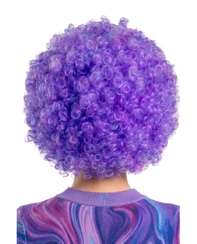 Violett Lockenperücke (150 g) im Beutel mit Haken