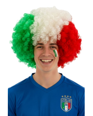 Super lockige Perücke ITALIEN (CA. 180 G) in PVC-Schachtel