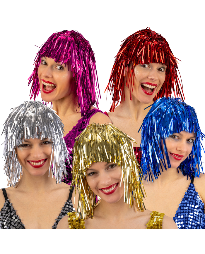 METALLIC WIG ASS.COL.IN PB