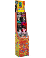 MASQUES CARNAVAL ASSORTIES (48 PCS) DANS PRESENTOIR H.CM.165XL.40XP.30