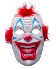 Hard Pvc Clown Mask W/Header