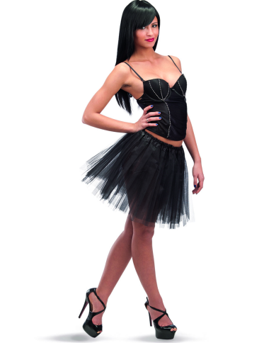 Ballettrock schwarz L. ca. 38 cm Einheitsgröße in Beutel mit Aufhänger