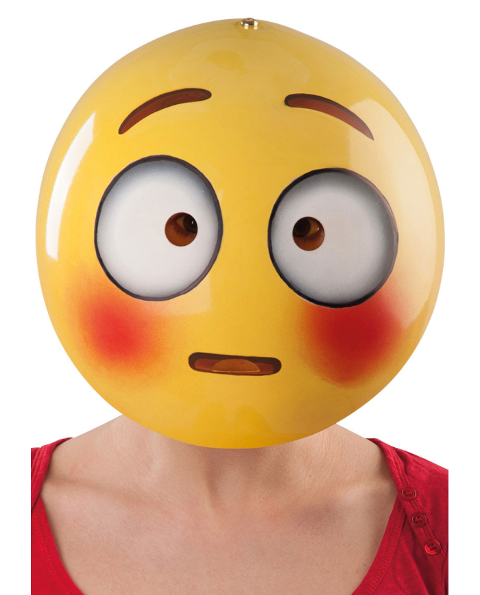 MASCHERA EMOZIONE STUPITA IN PLASTICA C/CERCHIETTO C/CAV.