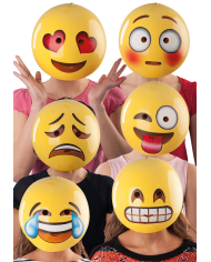 MASCHERA EMOZIONE IN PLASTICA C/CERCHIETTO MOD.ASS. C/CAV.
