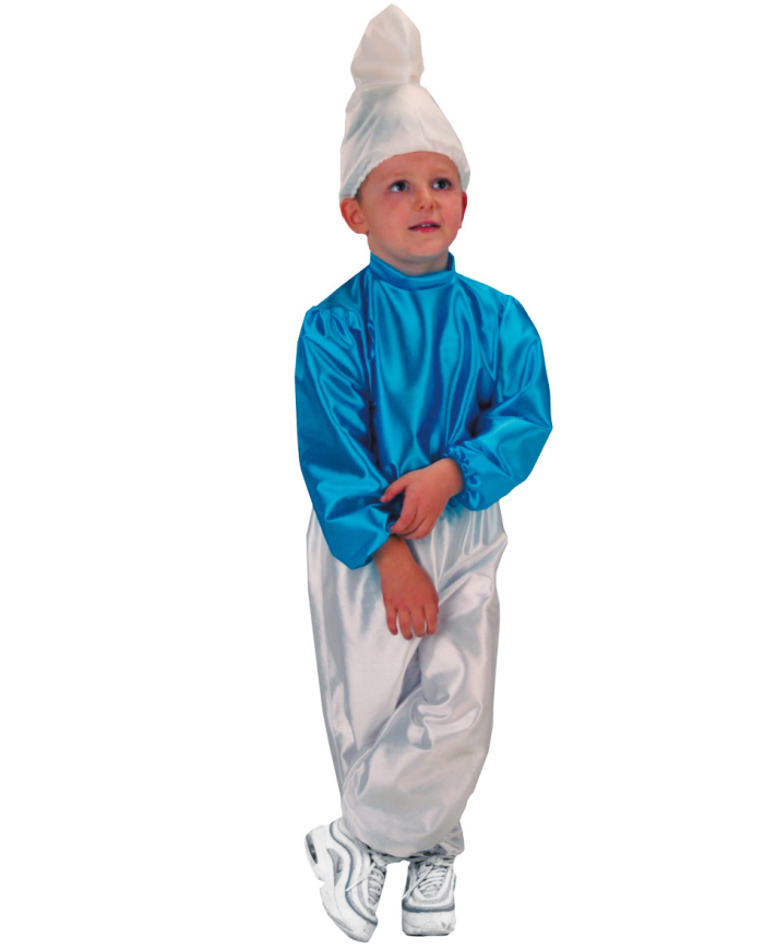 COSTUME BLUE SMART BIMBO TG.IV IN BUSTA C/GANCIO