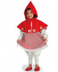 Little red riding hood costume for kid with fabric dress and Little red riding hood costume for kid with fabric dress and