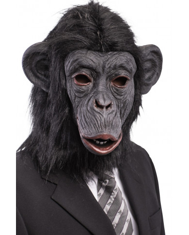 Realistic latex gorilla mask with synthetic fur for a jungle Realistic latex gorilla mask with synthetic fur for a jungle