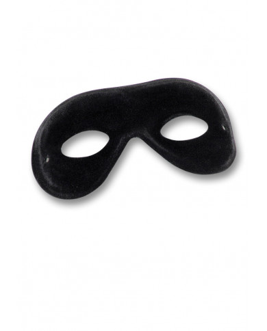 Flocked Black Mask