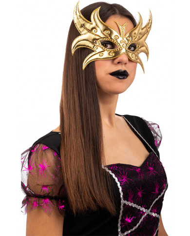 Butterfly in gold metallic fabric. Imaginative and shiny