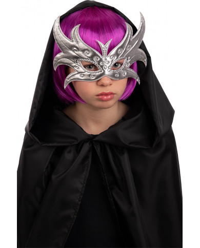 Butterfly in silver metallic fabric. Imaginative and shiny