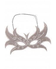 Butterfly in silver metallic fabric. Imaginative and shiny Butterfly in silver metallic fabric. Imaginative and shiny