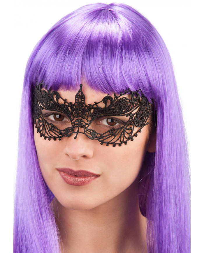 Maschera farfalla, per adulto, di colore nero, in tessuto Maschera farfalla, per adulto, di colore nero, in tessuto