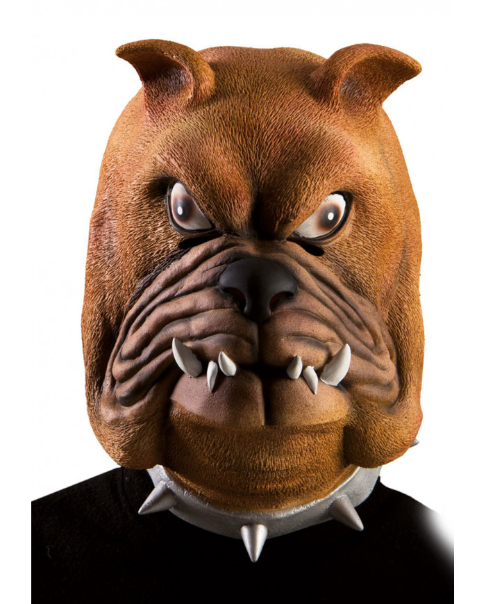 Bulldog Latex Mask W/Header