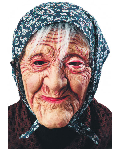 Maschera da Befana, da adulto, realizzata in lattice con Maschera da Befana, da adulto, realizzata in lattice con